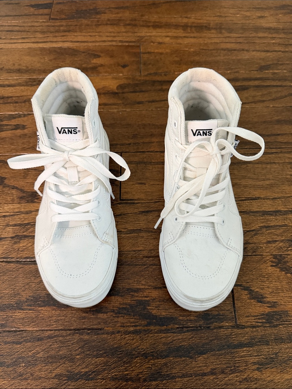 Vans White High-Top Skate Sneakers